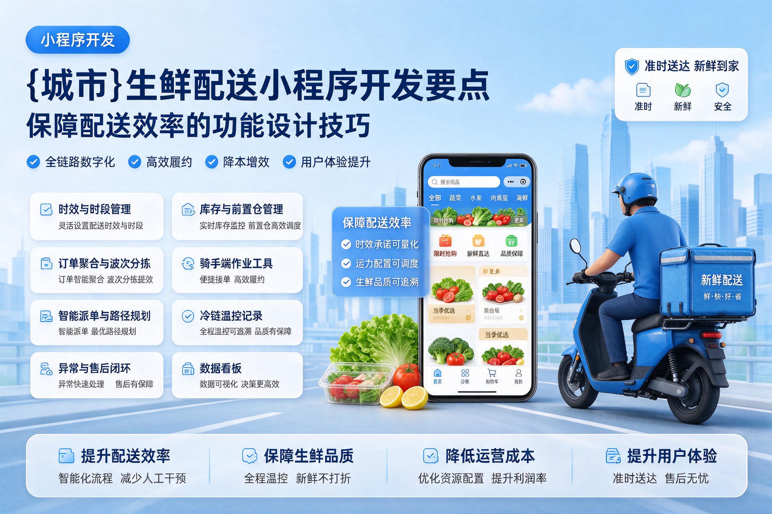 卫辉生鲜配送小程序开发要点：保障配送效率的功能设计技巧